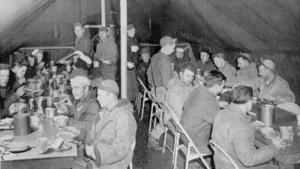 Dinner time at the 69th NCB on Omaha Beach