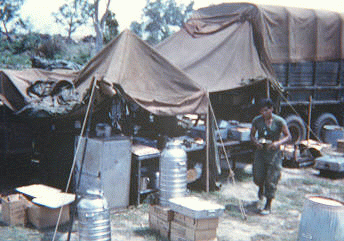 Mess truck in the field