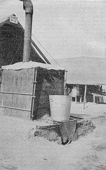 Field Bake Oven No. 1 Completely Set Up -- Rear View